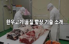 [새창]한우고기 품질 향상 기술 소개